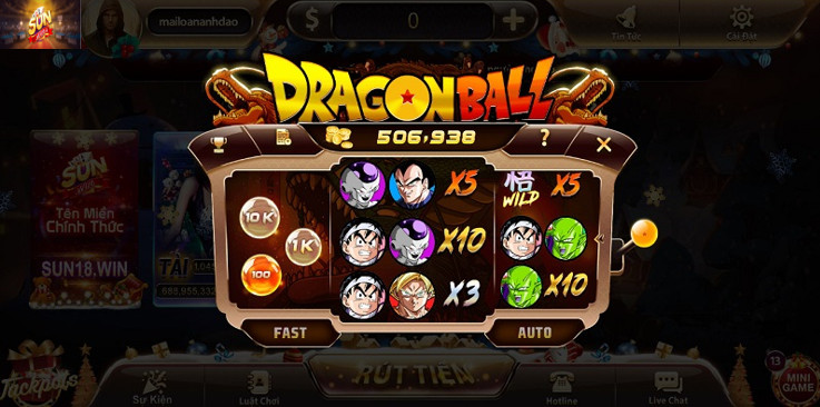 Dragon Ball là Mini Game hot nhất tại Sunwin88